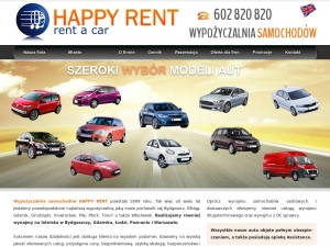 Wynajem samochodów w Bydgoszczy Happy Rent